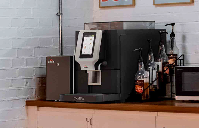 Egro QUBE bean to cup coffee machine
